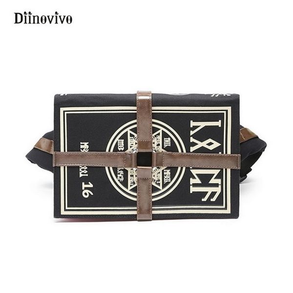 

diinovivo anime gothic magic book shape crossbody punk designer chest retro women shoulder bag gifts whdv0154 y201224