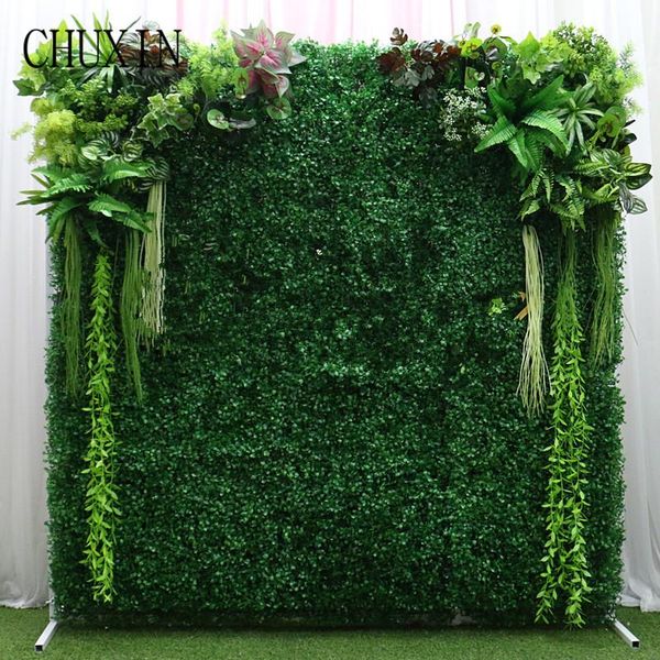 

decorative flowers & wreaths 1.5*1.5m a whole piece plants wall simulation decoration high-end scene layout for wedding event storefront cus