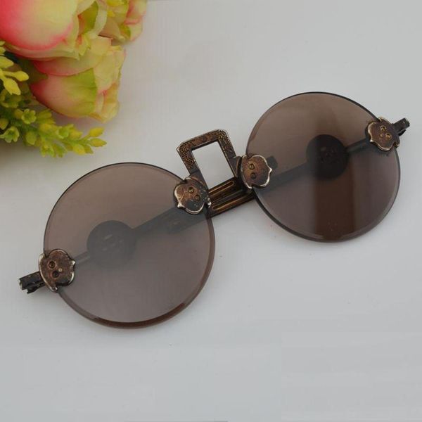 

republic miscellaneous glasses of china antiques sunglasses film and television props old shanghai sunglasses glasses, White;black
