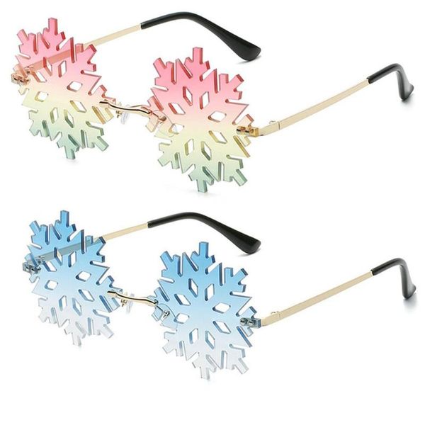 

2021 new snowflake sunglasses women men round brand designer conspicuous colorful lens alloy frame quality sun glasses uv400 nx, White;black