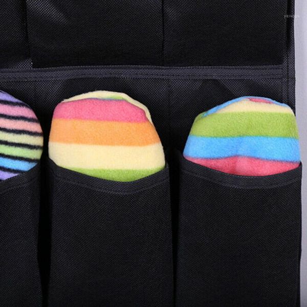 

space saving shoe organiser hanger fabric over-the-door slippers belts1
