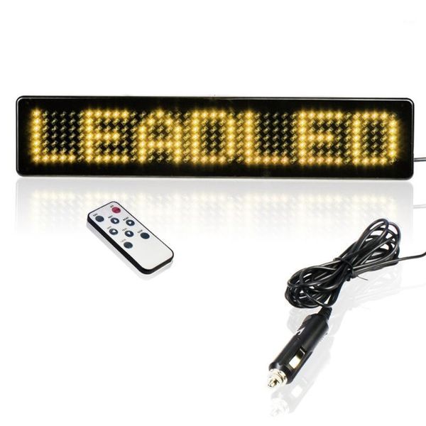 

display 12v led car english remote control sign board programmable message sign1