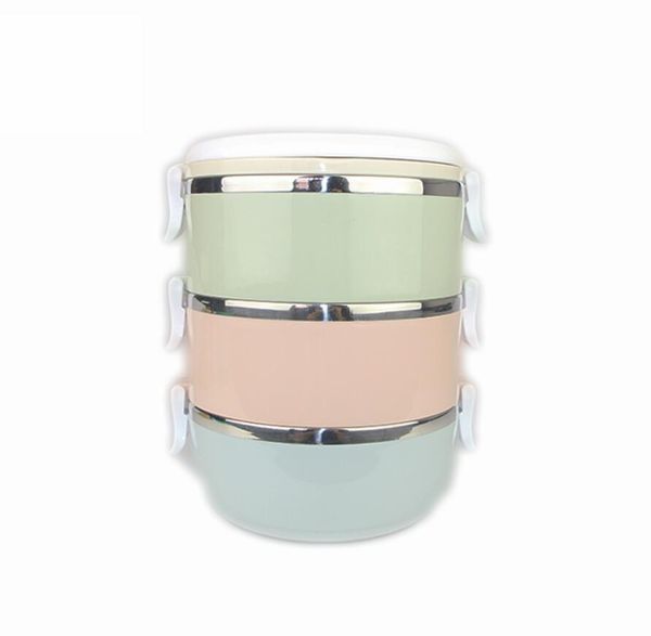 

ahtoska нержавеющая сталь три слоя ожеленные коробки контейнеры с отсеками bento box детские пикники пищевые контейнеры wmtavz bdegarden