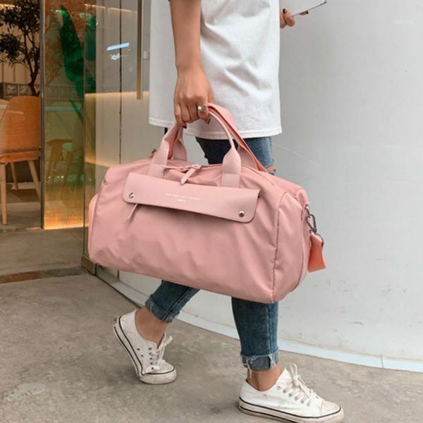 

2020 new dry and wet separation sports gym bag female large-capacity handbag luggage bag short-distance travel1