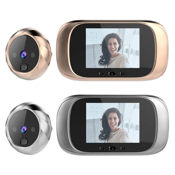 

lcd digital door bell 2.8 inch color screen doorbell 90 degree door eye doorbell electronic peephole camera viewer outdoor
