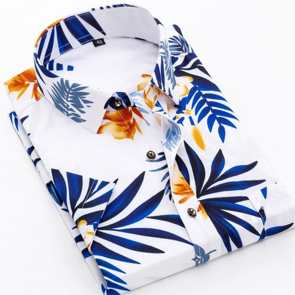 

new printed fashion summer men's short sleeve casual shirts standard fit breathable soft party thin beach shirt1, White;black