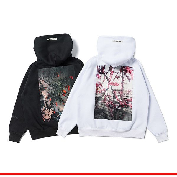 

new sport suit winter hoodies pull de luxe sweat suits track suits running cotton printing floral hip hop casual men's and wom, Black