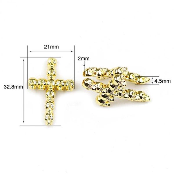 

jnby 2pcs skull cross подвеска медные прокладки бусины pave cz металлические подвески свободные бусины ювелирные изделия браслет браслет дел, Bronze;silver