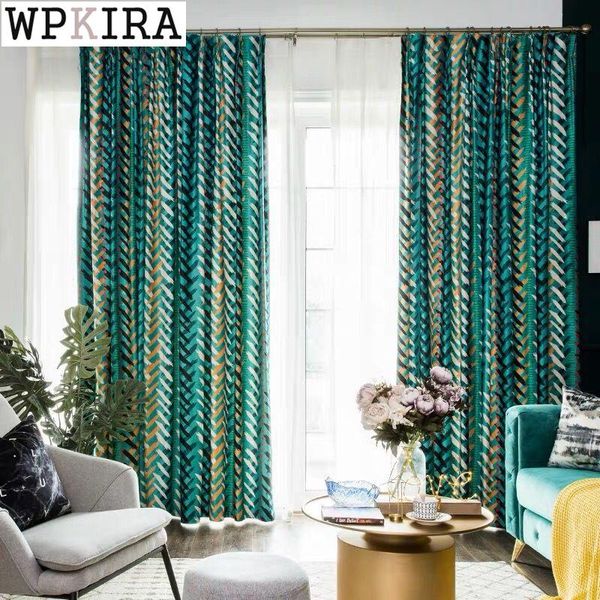 

curtain & drapes american luxury velvet curtains for living room sunscreen blackout bedroom window cloth drape blind s580#40