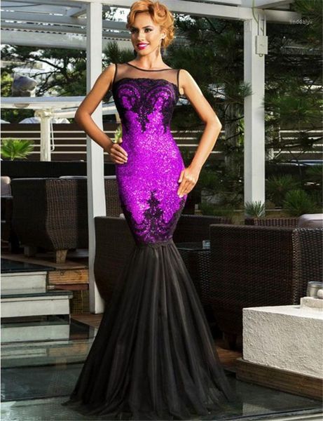 

elegant vestido maxi dress sequins appliques evening with mermaid hem burderry women plus size 2xl backless party dresses r801961, Black;gray