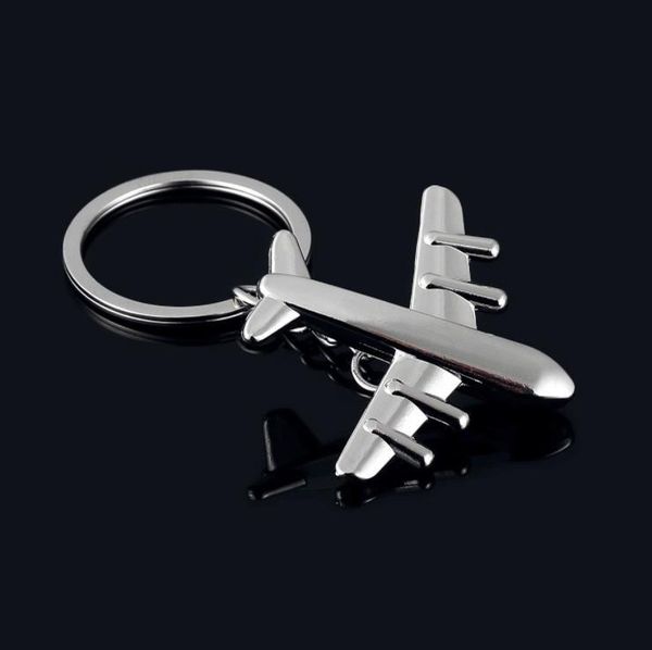 

promotion keychain fashion airplane men's for keyrings metal gift, Silver