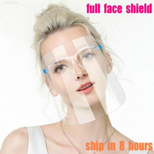 

shield protective mask hd transparent cover 500pcs full face oil-splash splash-proof anti saliva protection