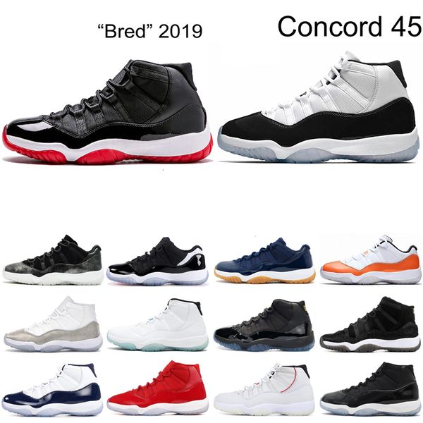 

new bred 11 men 11s shoes women concord 45 space jam gym red mens sneakers sport shoes 5.5-13