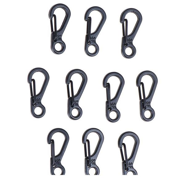 

mini spring backpack clasps climbing carabiners equipment survival snap hook keychainl buckle 10 pcs min qylchf