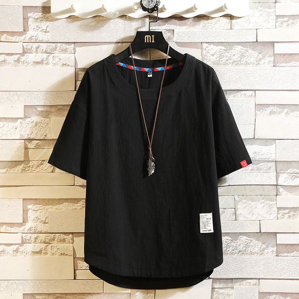 

2021 new men's short-sleeve t shirt will see black tshirt superior hip hop punk rock t-shirts fashion clothes size m-4xl 5xl the neck 7, White;black