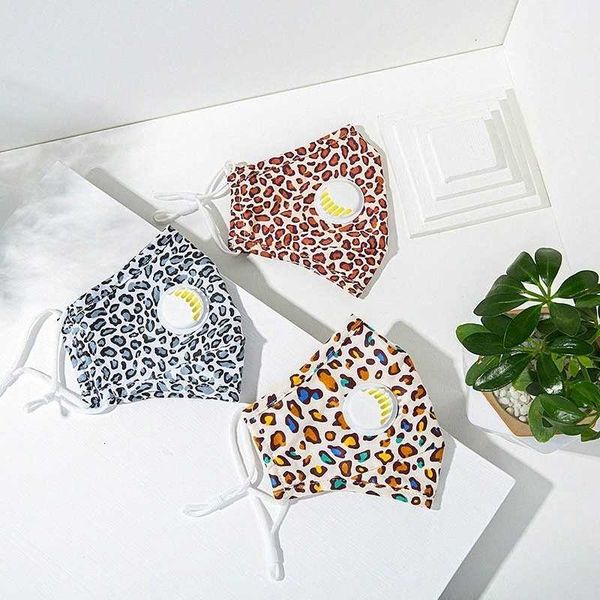 

hanging pure folding fashion cotton pattern leopard ear type anti-fog haze washable dustproof mask with breath valve dhb4 okzx#