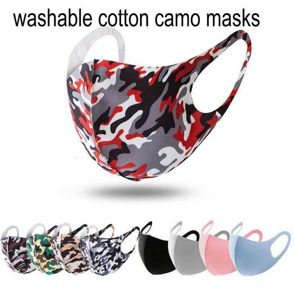 

womenin stock 3d camo designer camouflage mask washable breathable face mask luxury sunproof dustproof cycling sports mo