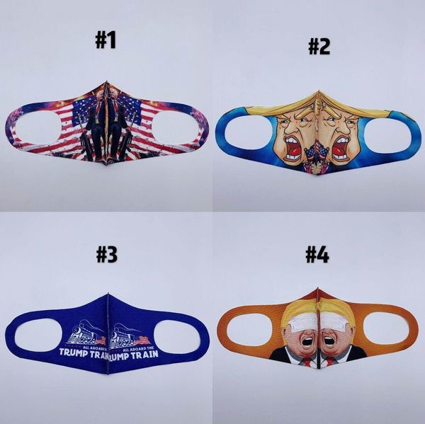 

washable reusable 2020 fashion 4 trump mask masks face designer styles pmmrk