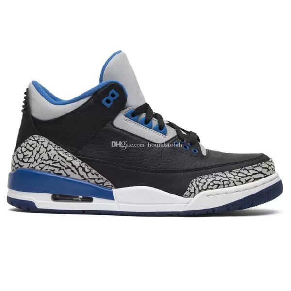 

jumpman 3s sport blue basketball shoes men sneakers designer platform mens woman 136064 007