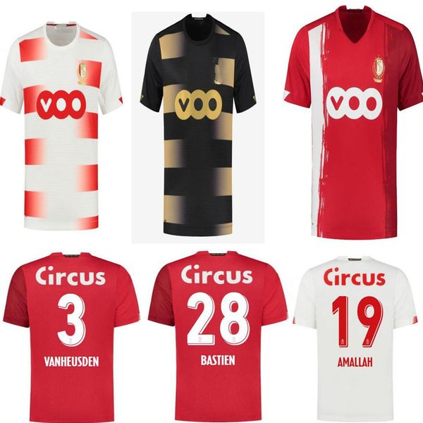 

20 21 football jerseys home and away liege vanheusden laifis bastien amallah cimirot 2020 2021 jersey football shirt, Black;yellow