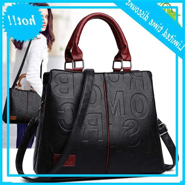 

luxury handbags women tasks designer fashion great capacity dead bag ladies pu learn letter shoulder bags black shopper handbag