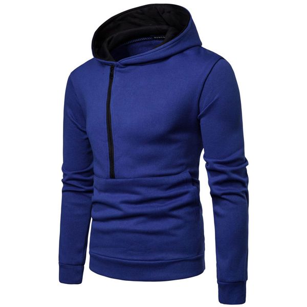 

ouma men's new personality hooded sweater fashion hedging large size sweater men, Black