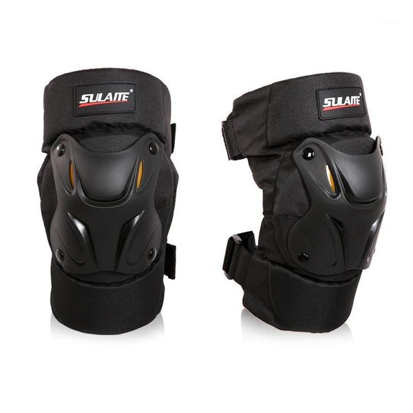 

motorcycle armor 2pcs pp+eva protective guard knee pads off-road racing crashproof windproof breathable black protector1