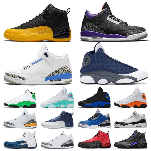 

new arrival jumpman men women basketball shoes university gold 12 unc 3 cour purple 2020 flint 13 island fragment trainers sneakers size 13