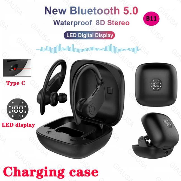 

headsets arrival b11 wireless bluetooth led digital display 5.0 waterproof 9d stereo suitable for all mobile phones1