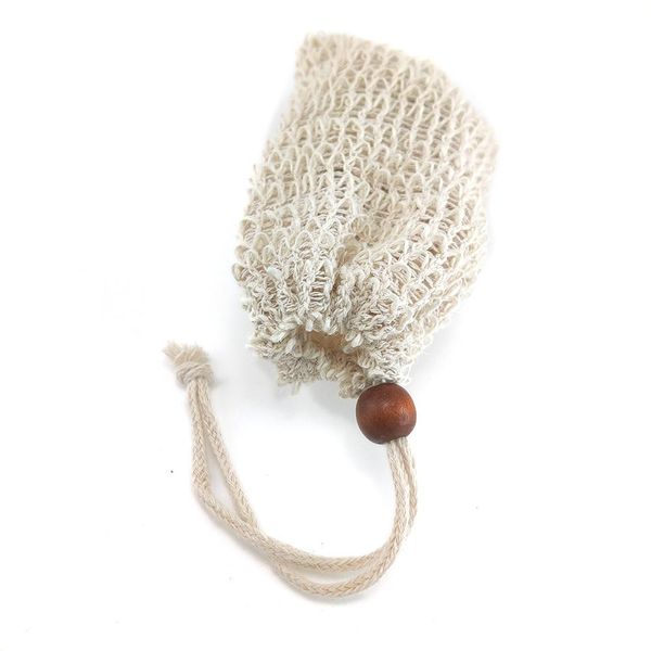 

5pcs natural exfoliator sisal soap bag blister foam maker ramie fiber mesh soap store froth bubble maker mesh net bag soap saver wmtckw