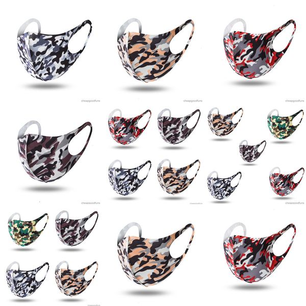 

u wind camouflage mouth face anti-dust washable breathable outdoor cyling bicycle protective mask party masks 3u