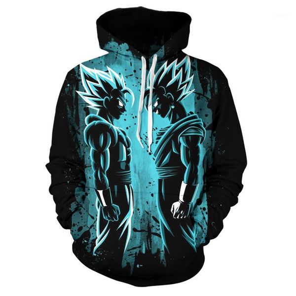 

new z goku hoodie strong goku 3d printed hoodie sweatshirt men and women harajuku cool pullover1, Black