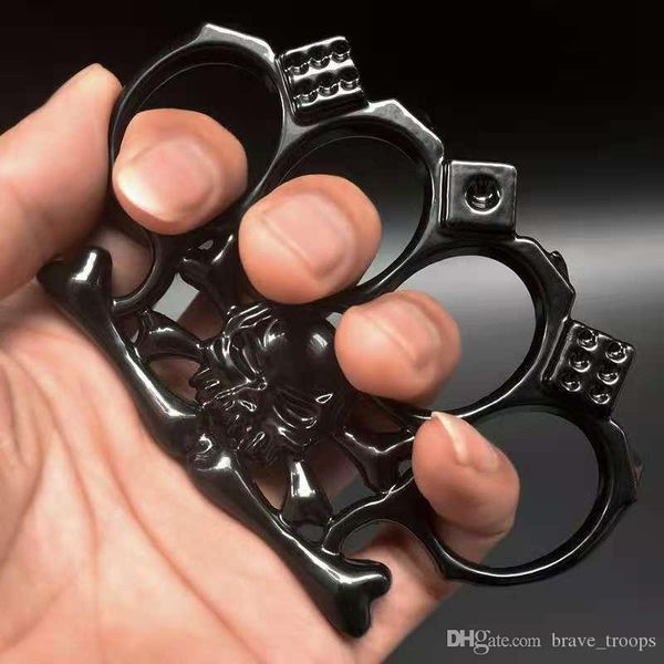 

outdoor women men self-defense survival boxing tool finger protective gear ring tiger brass knuckle duster fitness supplies 0210