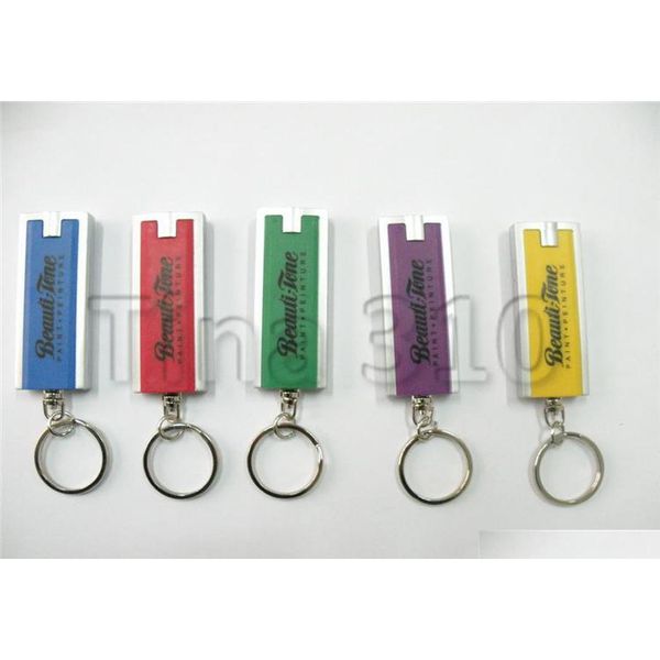 

mini led flashlight key chain tetris lamp creative plastic universal key ring lamp pendant qylhqd ppshop01