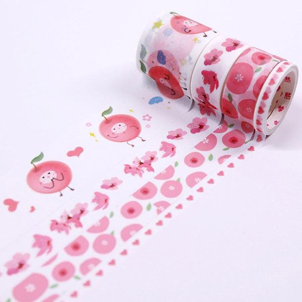 

2016 мм kawaii cherry series серии setsi masking ленты бумаги наклейки скрапбукинг канцелярские товары diy декоративная лента h