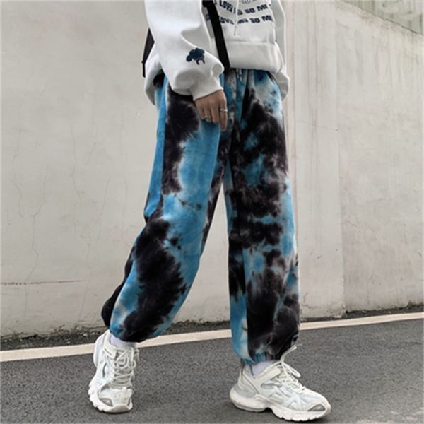 

2021 new moletom masculino primavera e outono novo tie-dye hip-hop linha reta casuais soltas juventude personalidade u1ye, Black