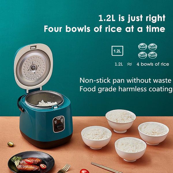 

mini electric rice cooker intelligent automatic household kitchen cooker 1-2 people small smart appliances with timing