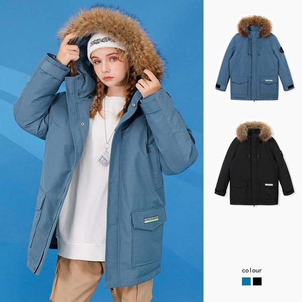 

men's down & parkas jacket 2021 thickened warm coat autumn and winter mid length casual couple fashion brand wear, Black