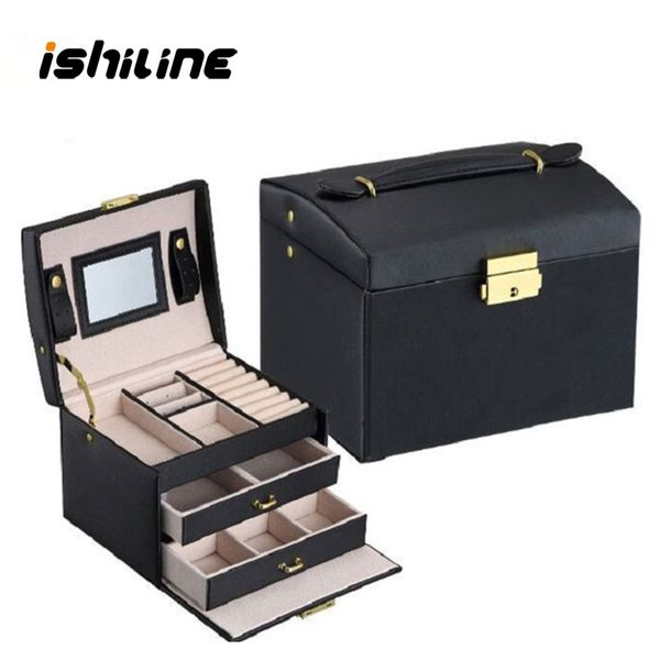 

ювелирные изделия упаковочная коробка шкатулка для ювелирных изделий изысканный макияж чехол ювелирные изделия организатор контейнерные коро