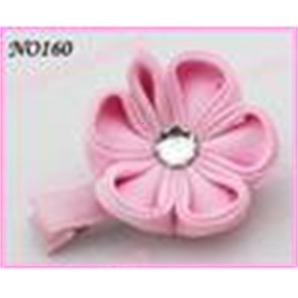 

flower 220 pcs 2-2.5'' fashion kanzashi mix color badge reel hair clips