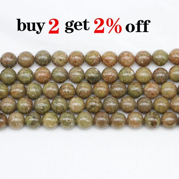 

1 strand lot natural stone flower green jaspers bead round loose spacer beads for jewelry making findings diy bracelet earrings h jllogd