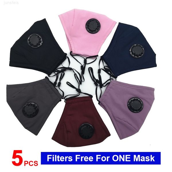 

5 pcs filter for one dhl 1day fashion face cotton reuse washable dust mask