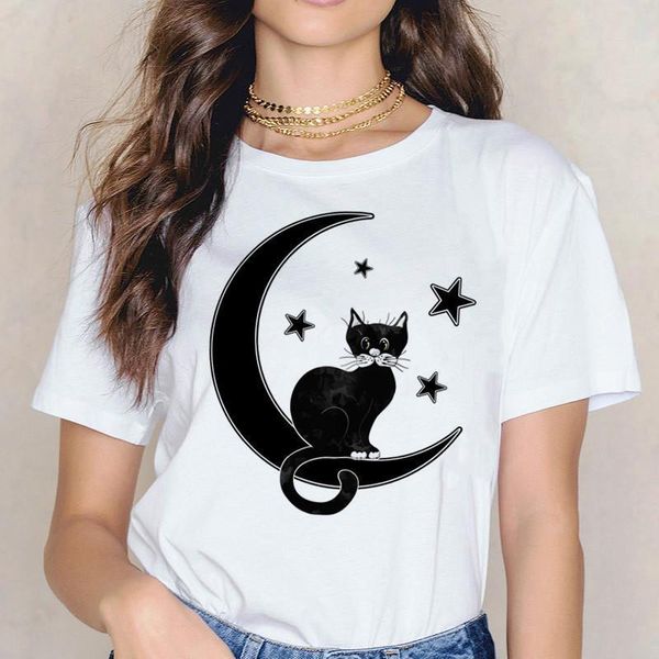 

cartoon print t shirts women tees casual o-neck short sleeve harajuku cool t-shirt female ladies tee shirts, White