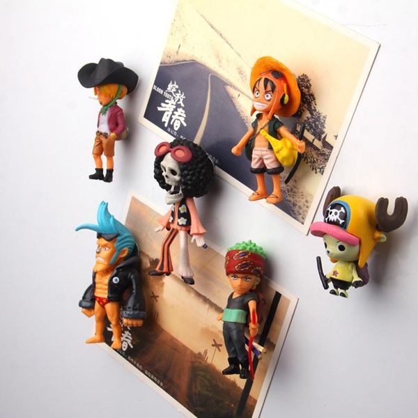 

luffy zorro chow one piece series fridge magnet stickers 6 set 3d fridge magnet stickers message post whiteboard sticker bbyjku