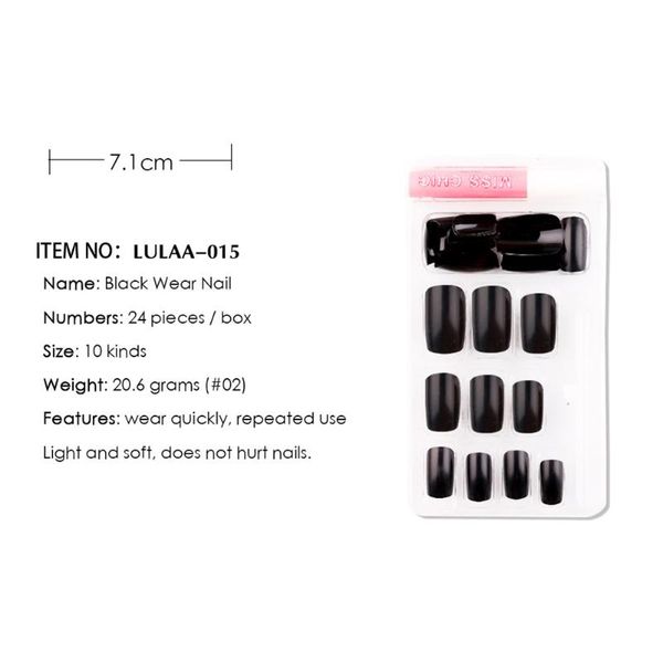 

wearable manicure waterproof piece rhinestone detachable length nail art decoration mpwell, Red;gold