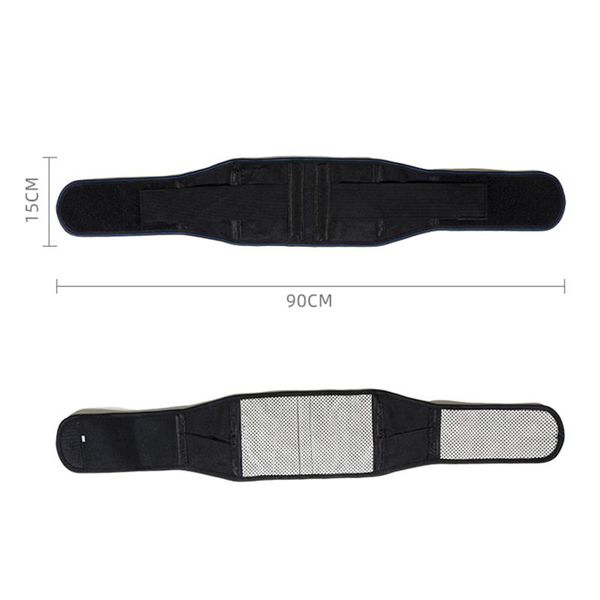 

waist support trainer belt, adults adjustable breathable hook and loop cincher (black), Black;gray