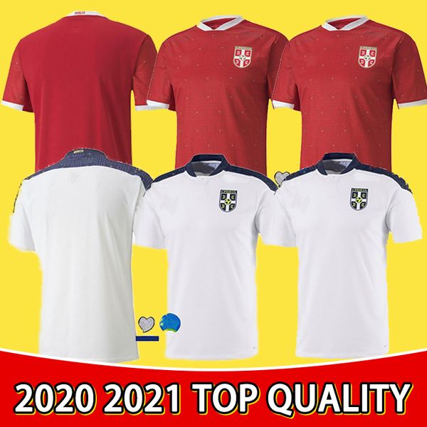 

2020 2021 serbia soccer jerseys national team home away radonjic mitrovic gudelj rajkovic jovic 20 21 football shirts s-2xl, Black;yellow