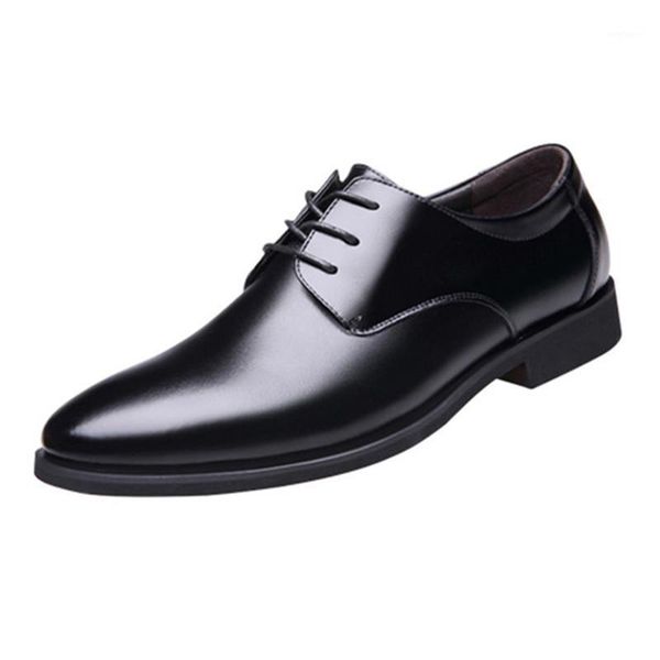 

2021 new men dress shoes patent leather luxury fashion groom wedding shoes men luxury italian oxford office1, Black