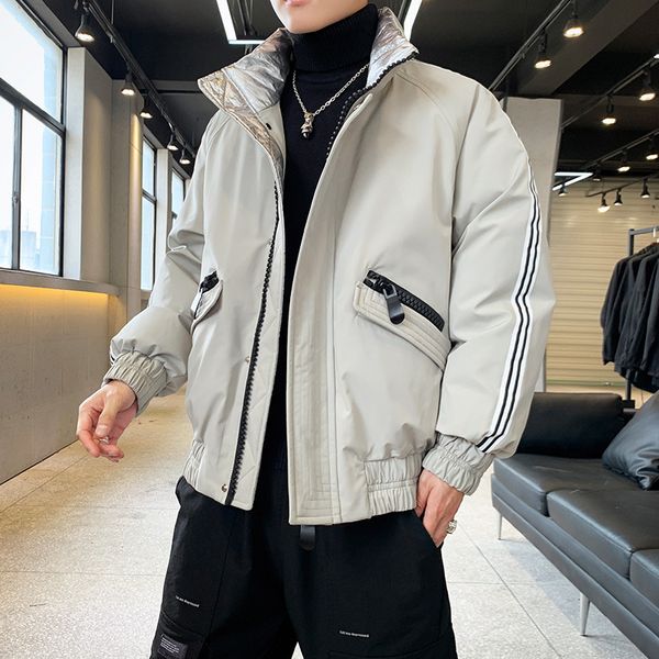 

the new men's 2020 winter coats male high content more white duck down jacket to keep warm teenagers down jacket y1118, Black