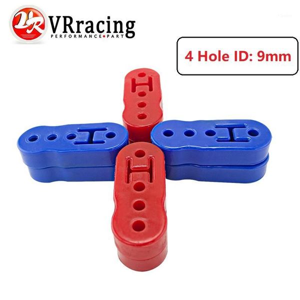 

racing- universal 4pc/lot polyurethane exhaust/muffler hanger lengthened blue or red 10mm muffler hangers 89501